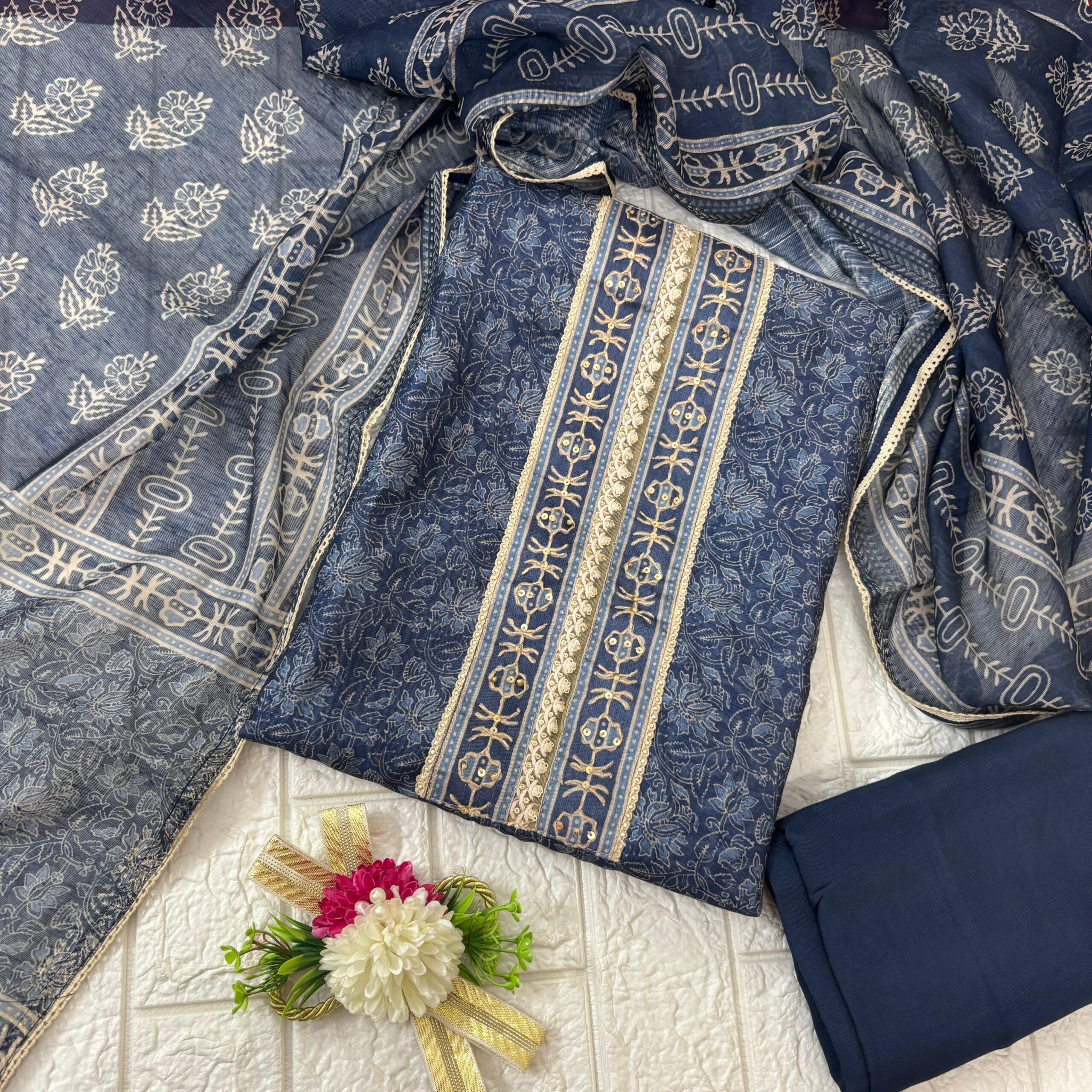 Casual linen suit set