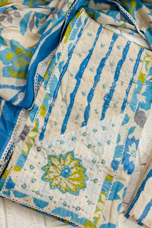 Pure Cotton suit in Floral Print