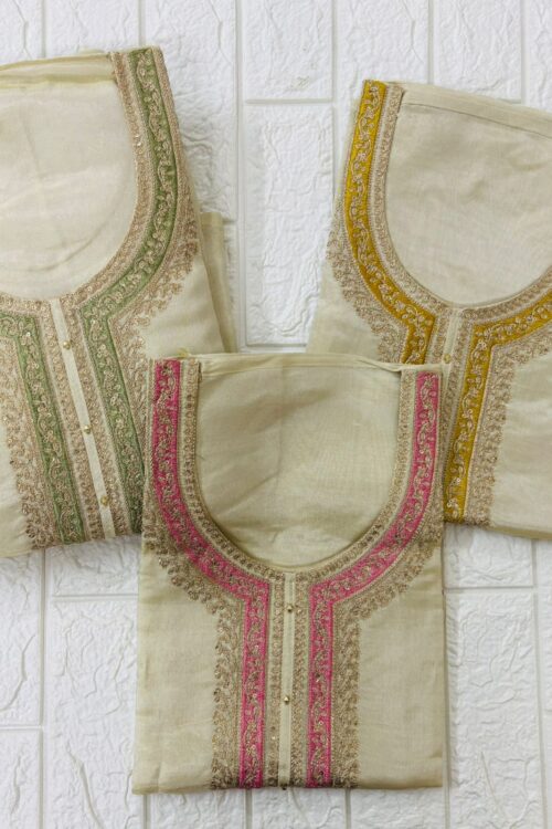 Pure shimmer silk suit set