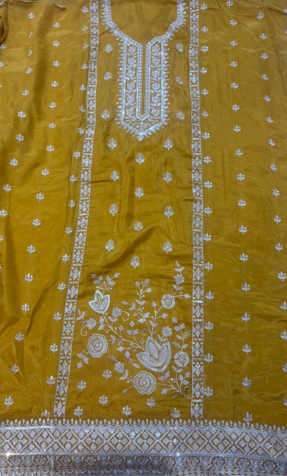 Glass Organza Embroidered Suit Set - Image 5