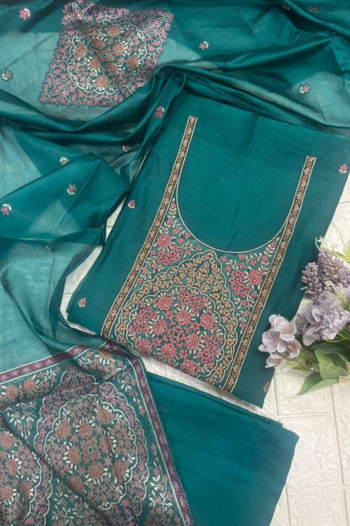Jamdaani Embroidered Suit Set