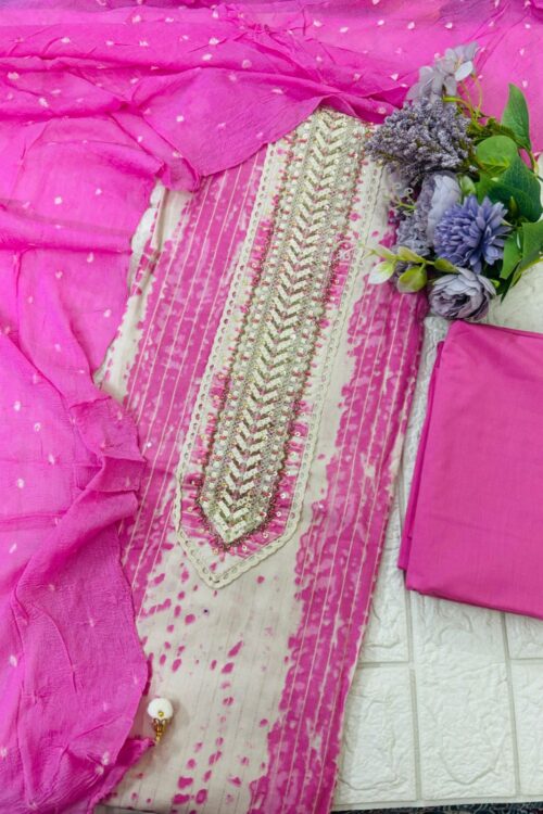 Cotton tie and dye suit fabric