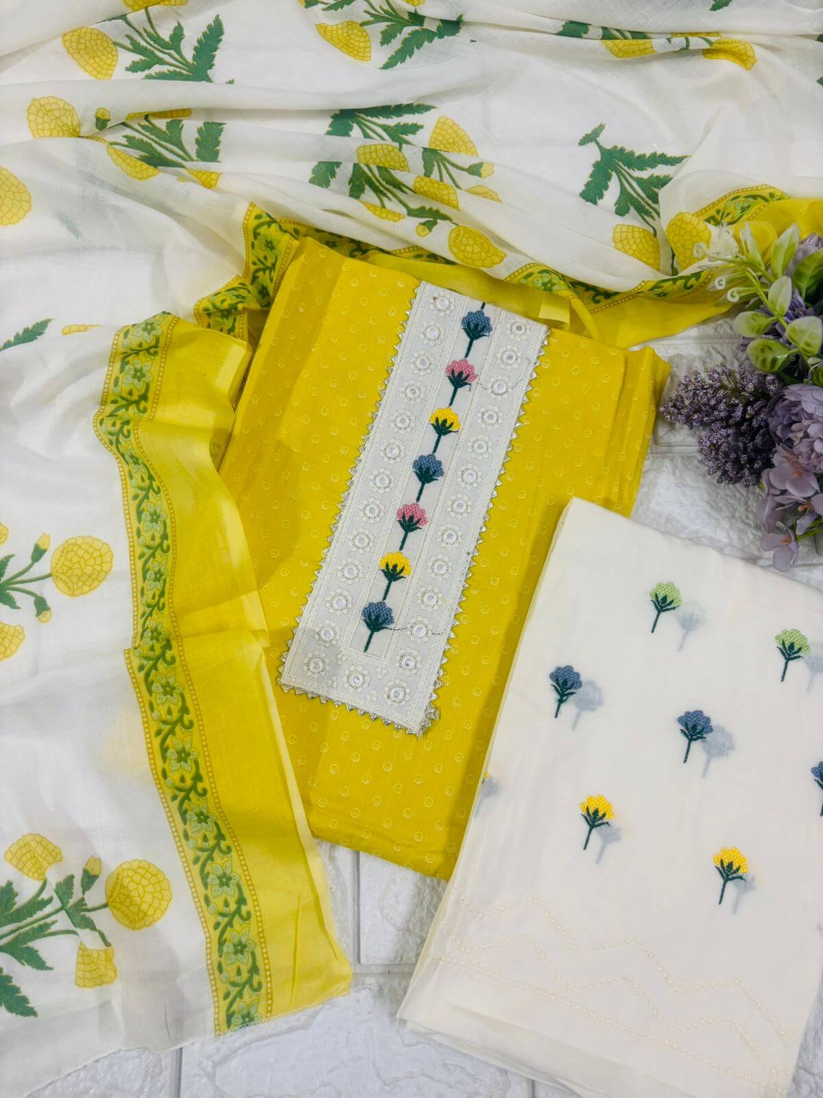 Cambric cotton suit fabric