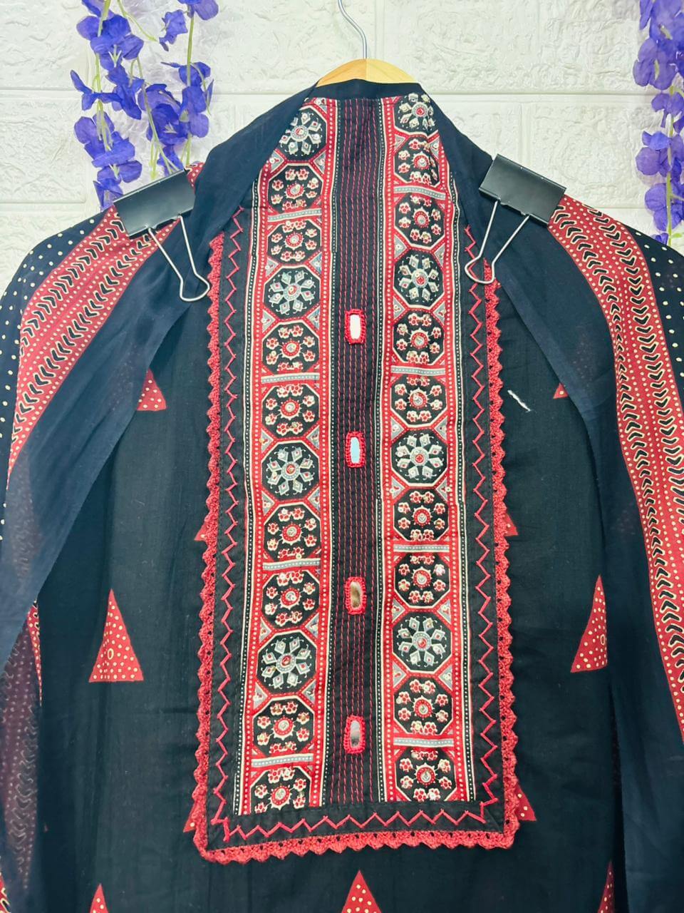 Midnight Triangle Print Suit Set - Image 3