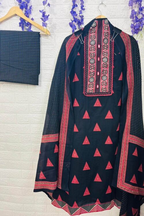 Midnight Triangle Print Suit Set